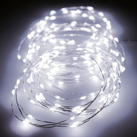 Ghirlanda Micro LED Lampeggiante 14m 180 LED Luce Fredda