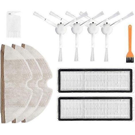 Kit de 11 pièces pour robot 1c : accessoires, brosse latérale, filtre HEPA, brosse et serpillière. (1/5)