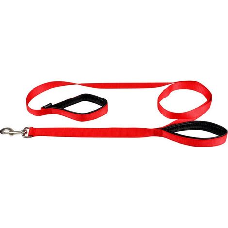 Laisse de Dressage "Double Poignées" 250cm Rouge (1/2)