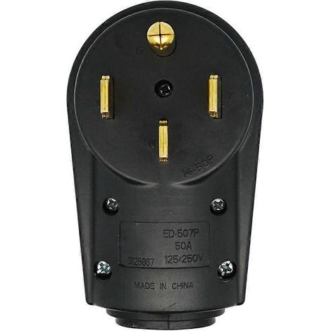 Prise de rechange pour camping-car 50 A 14-50P 125 V/250 V - Accessoires pour caravanes et camping-cars - Prise mâle américaine (1/5)