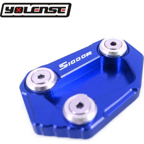 (Bleu) Compatible avec BMW S1000R S1000 R S 1000R 2014-2020 2018 2017 2016 Béquille latérale d'extension pour moto, support et extension de béquille maxpower (1/4)