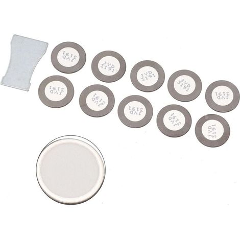 Lot de 10 disques en céramique de 20 mm pour humidificateur et brumisateur avec plaque de fer, atomisation fine 0,7 MHz pour la maison et le jardin (1/5)