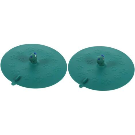2 Pièces Couvercle désodorisant pour Siphon de Sol des Produits Toilettes lavabo Cuisine éviers de Cuisine Tapis de Silicone Coussin d'évier en Silicone pour Salle de Bain Green (1/5)