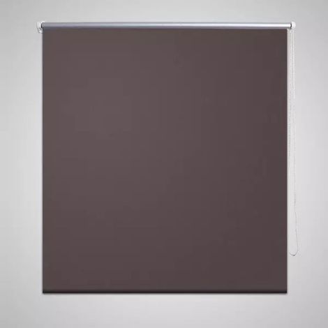 vidaXL Roller blind blackout 84,4x230 cm Fabric Width 80 cm coffee