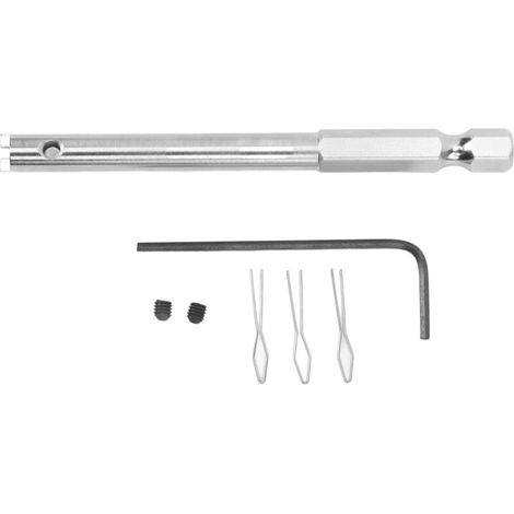 Bicycle spoke nut insertion tool, stainless steel screw bit, repair