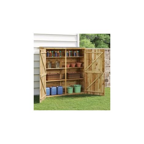 Abri à outils de jardin 163x50x171 Bois de pin solide (1/5)