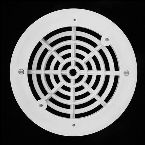 Lot de 2 Plaques de Montage et Grille Supérieure pour Drain Principal Piscine 20 cm (1/4)
