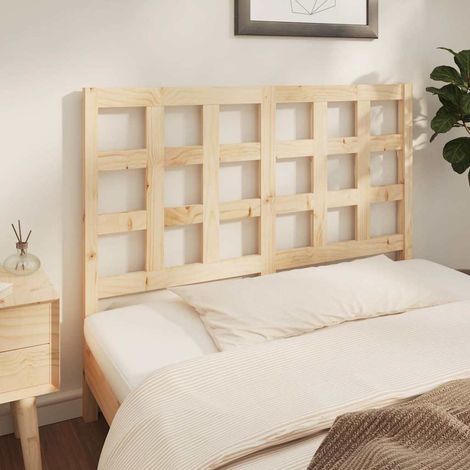 vidaXL Tête de lit 140,5x4x100 cm Bois massif de pin (1/5)
