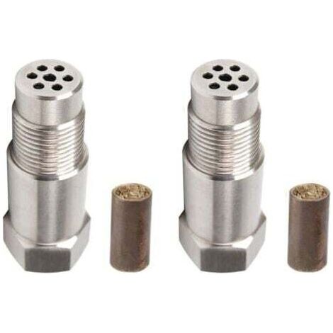 Lot de 2 capteurs d'O2, capteur d'oxygène pour voiture Cel Fix Check Engine Light Eliminator Adapter Oxygen M18X1.5 INHHUB (1/4)
