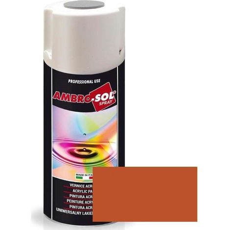 spray acrílico. brillo. ral 2001. rojo anaranjado. 400 ml - ambrosol