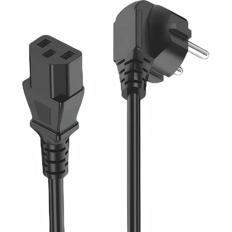 Cordon d'alimentation à 3 broches, de 1,5 mètre de long, durable et hautement conducteur. (1/2)