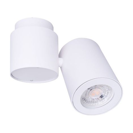 Spot plafond orientable rond blanc GU10 Barro Maxlight