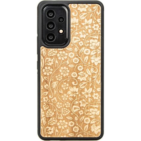 Custodia in legno per Samsung Galaxy A73 5G FIORI SELVATICI ANIEGRE (1/4)