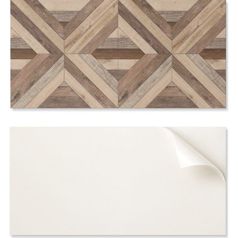 Panel decorativo de pared de PVC con estampado para habitaci贸n, 120x60 cm, dise帽o de panel de madera.