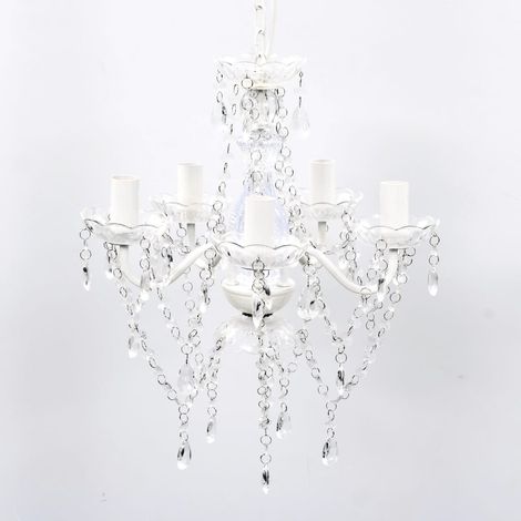Lampadario con 5 Lampadine Trasparente vidaXL 338577