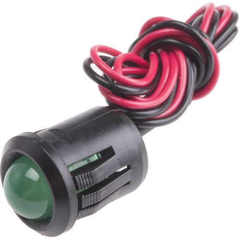Voyant LED lumineux Vert RS PRO, dia. 14mm, 2V c.c. ( Prix pour 1 )