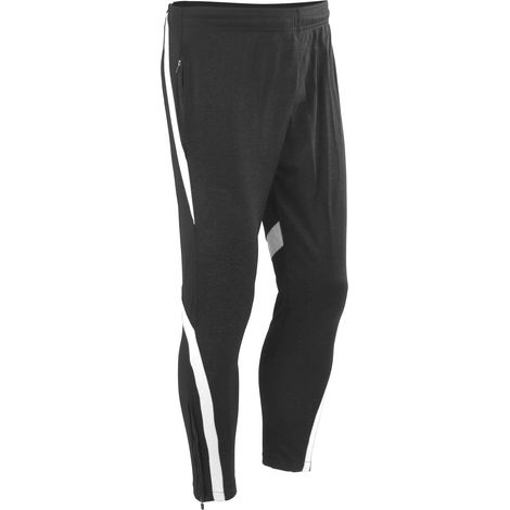 Herren Sommer Sport Laufhose Fitness Trainingshose Freizeithose Schwarz Weiß XL (1/5)