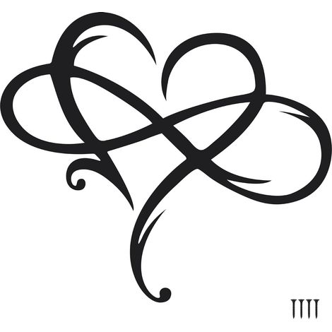 Decoración de pared de metal - Escultura de hierro forjado con forma de corazón infinito, adorno colgante de amor para la sala de estar. (1/5)