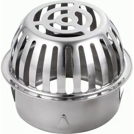 Ø90、mm Filtres de Gouttière en Acier Inoxydable Métal Protections de Outtière pour Aider à Garder le Drain Dégagé Arrête le Blocage Feuilles et des Débris (1/4)