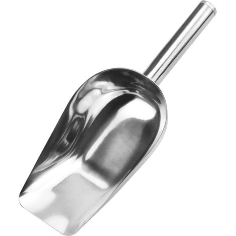Cuillère à Glace, 15,7 cm Pelle à Glace Polie en Acier Inoxydable, Pelle à Farine et à Nourriture, Pelles de Sucrerie Multifonction pour Sorbetière, Farine, Frites, Cuisine, Bar, Café, Buffet, Fête (1/5)