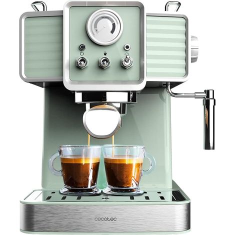 Machine à Expresso Rétro 1,5 L Vert Clair 20 Bars (1/2)