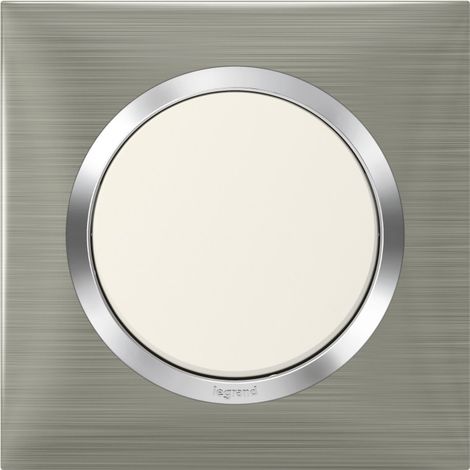 Placa simple Dooxie, LEGRAND, acero inoxidable cepillado Legrand