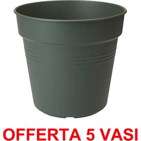 ELHO OFFERTA 5 VASO GREEN BASICS GROWPOT 11CM VERDE