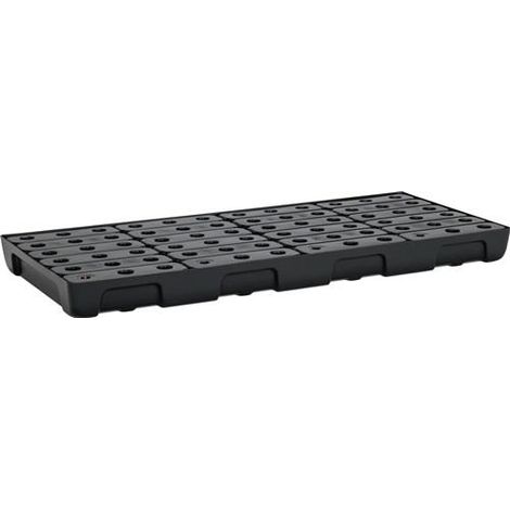 Plateau de rangement 44l L1295xB595xH95mm PE m.PE-Rouilleur et indicateur de fuite (1/3)
