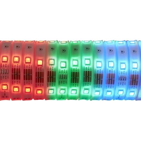 Tira led exterior 3 metros RGB IP44 con 90 luces y control remoto (1/2)