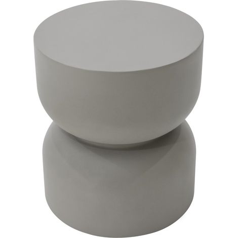 ELEMENTI table d'appoint CHRONOS table en béton pour extérieur/intérieur table de jardin grise résistante aux intempéries avec surface mate (1/3)