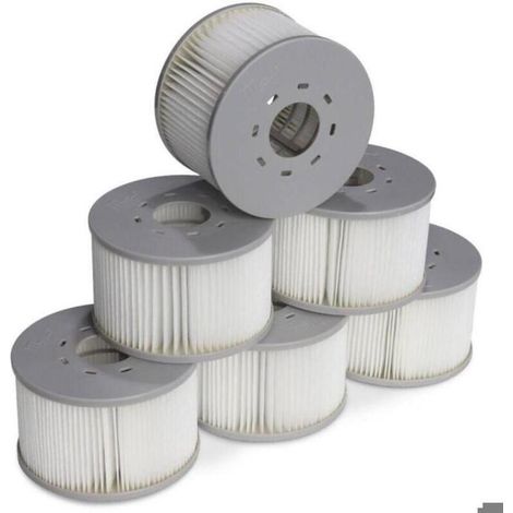 Lot de 6 filtres pour spas gonflables MSPA V2. Ø106cm – 6 cartouches filtrantes de remplacement pour spa gonflable MSPA (1/3)