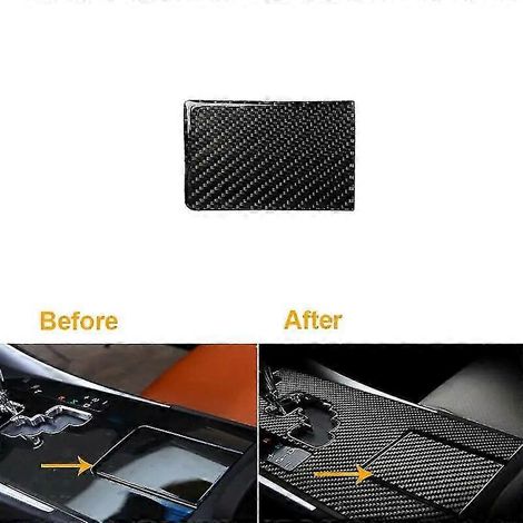 2 Stück Carbonfaser-Abdeckung für Getränkehalter für LEXUS IS250 300 350 2006-2012, vordere Armlehne, Mittelkonsole, Innenraum