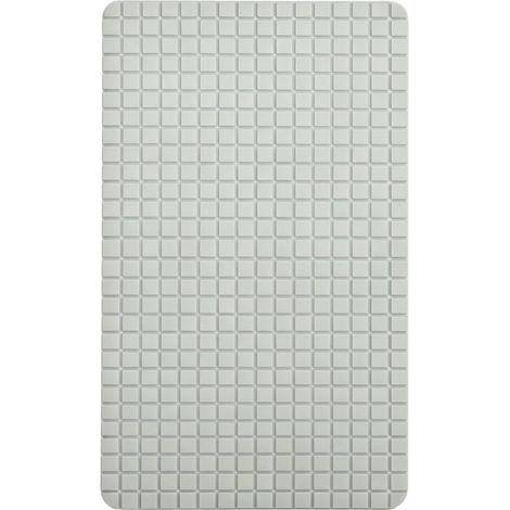 Tappetino da bagno, superficie antiscivolo, design a rapido drenaggio, grigio chiaro 67,738,50,7 cm (1/2)