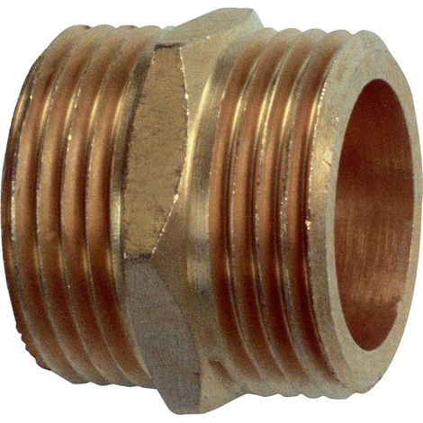 Meister Cornat Messing Doppelnippel Beidseitig AG 1 Schraubfittings