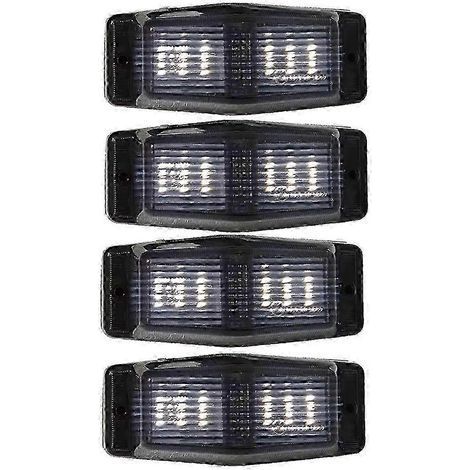 4 feux de gabarit avant à LED blanc fumé pour camion MAN, feux indicateurs de double brûleur