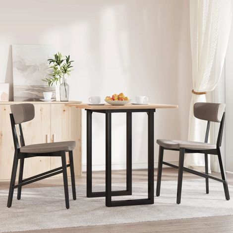 Patas de mesa de comedor estructura O acero 50x40x73 cm