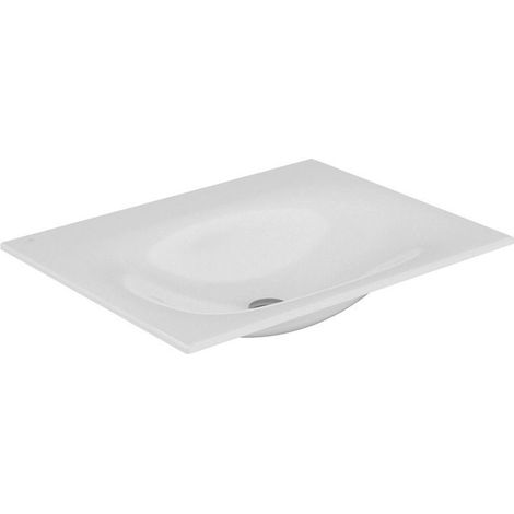 Lavabo en céramique EDITION 11 sans trou pour robinet 705 x 17 x 538 mm blanc KEUCO