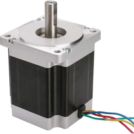 ACT Motor DE-SHIP FREE 1PC 34HS9456 Nema34 Motore passo-passo 99 mm 7.7 Nm (1090oz-in) 5.6A dual flat shaft Φ14 mm Bipolar 1.8° CNC OEM ACT MOTOR GmbH