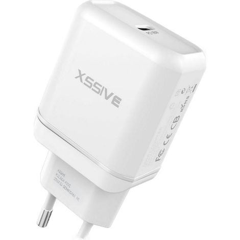 20W PD Netzladegerät Schnell-Ladegerät kompatibel mit Android & Apple weiß (1/4)
