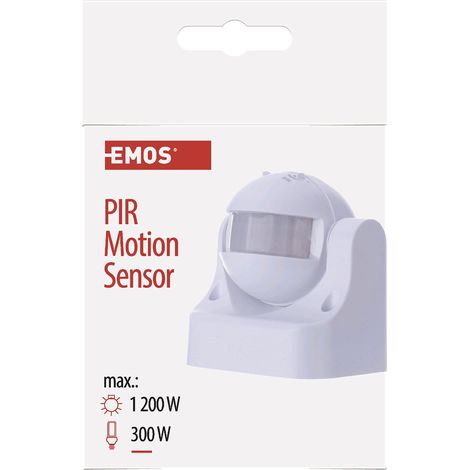 Emos rilevatore di movimento sensore PIR IP44, 1 pezzi, bianco, G1120 (1/4)