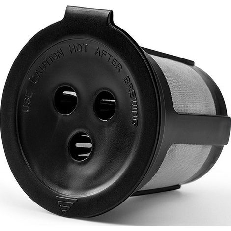 Wiederverwendbarer Kaffeekapselfilter, waschbarer Dreiloch-Kaffeefilterkorb aus Kunststoff mit Deckel zum Nachfüllen von Kapseln, kompatibel mit 2-in-1-Kaffeemaschinen
