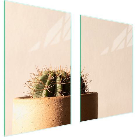 GLASSCHUTZPLATTE FÜR KÜCHE 65x52 CACTUS (1/5)