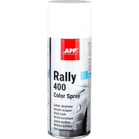 Bombe de peinture - Blanc - Brillant - Acrylique - Carrosserie - APP - Rally 400 - 400ml