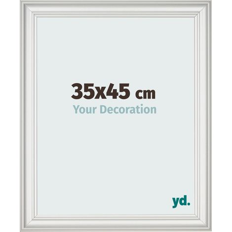 yd. - Cadre photo 35x45 - Blanc Patine - MDF - Lazio