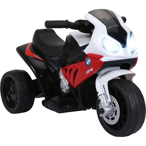 Electric Motorbike for Kids Ride on BMW Motorbike W/Headlights and Music, 6V, Red