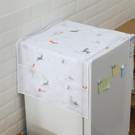 Housses pour sèche-linge, housses anti-poussière pour machine à laver, housses pour machine à laver à imprimé animal Housses pour réfrigérateur Accessoires pour la maison Animaux (1/3)