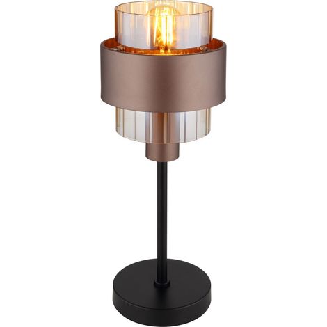 Globo - lámpara de mesa - MILLEY - bronce - vidrio - Ø 19cm - E27