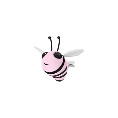 Petite abeille décorative pour grille d'aération de voiture, accessoires de décoration pour grille d'aération, 3 types de désodorisants pour voiture, joli cadeau pour voiture, rose (1/5)