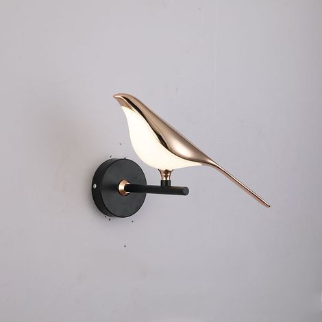 Lámparas de pared para interiores, lámparas modernas con forma de pájaro, lámparas de mesa/mesita de noche, lámparas de pared minimalistas y creativas. (1/4)