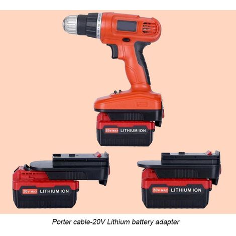 Adaptateur de Batterie 20V pour 18V NiCad & NiMh [适配ateur batterie] + [pour 18V NiCad & NiMh] + [20V Lithium Battery] + [HPA 20V] + [14.3x7.5x5.9cm] (1/4)